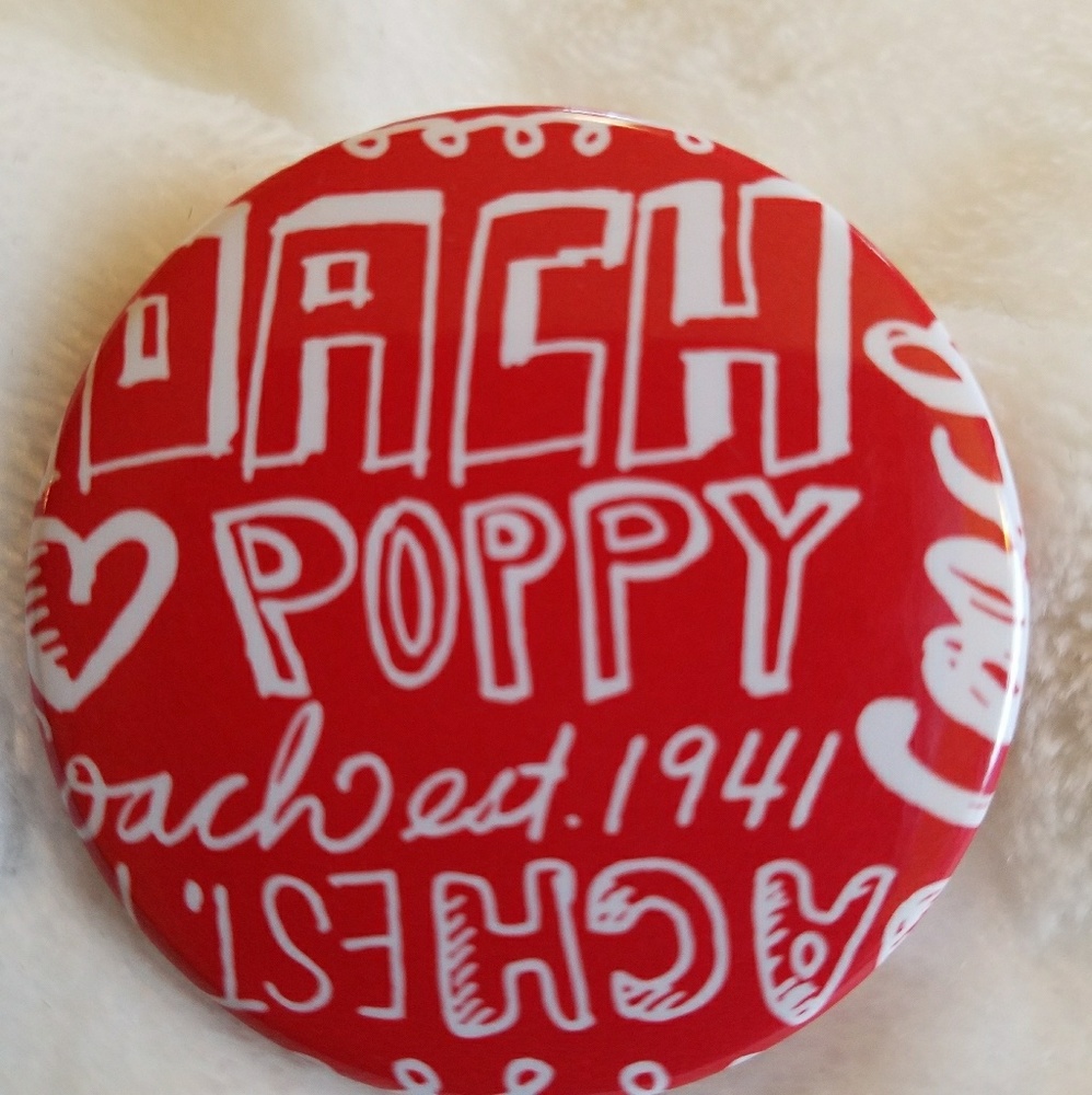 🍃MINT🍃🖤RARE🖤Coach🌺Poppy🌺Pin